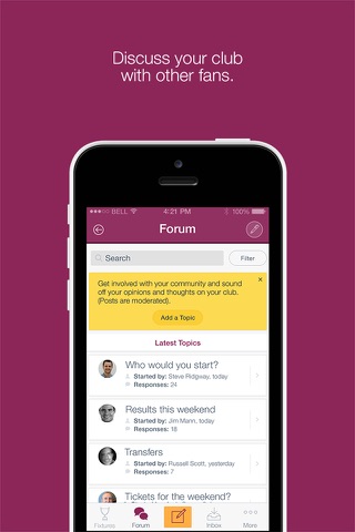 Fan App for Huddersfield Giants - náhled