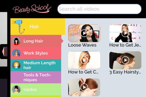 Beauty School: Makeup, Skin, Nails & Hair screenshot 3