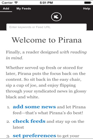 Piranha: the bite-sized RSS news reader screenshot 3