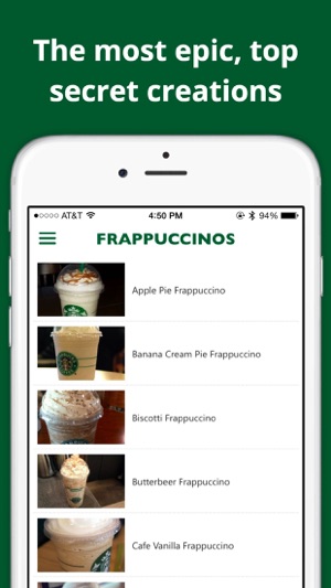 Secret Menu for Starbucks — Free(圖1)-速報App