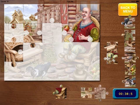 Курочка Ряба Пазлы Puzzles сказка головоломка screenshot 2