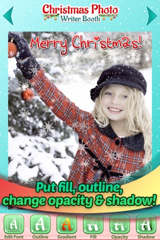 Christmas Photo Writer Booth for Editing Holiday Pictures & Writing Xmas Cards screenshot 4