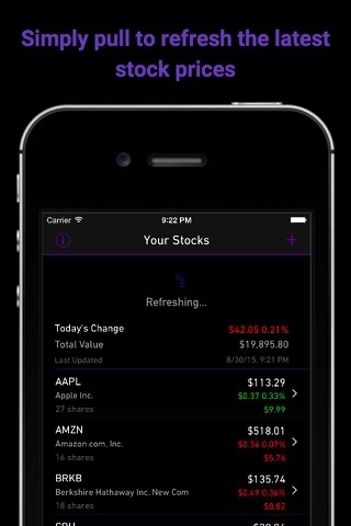 StockHawk - A simple, easy to use stock portfolio tracker screenshot 4