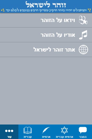 זוהר לישראל screenshot 2