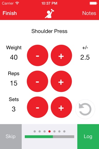 FitBuddy Gym Tracker - Workout Journal and Exercise Log. The Simple Fitness Tracker screenshot 4