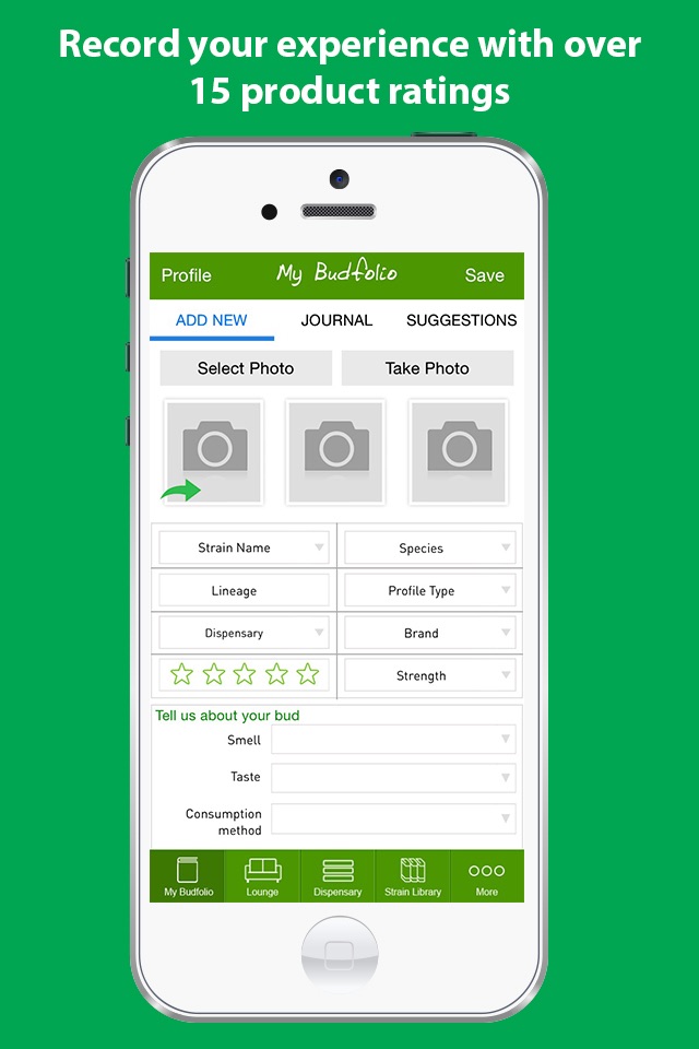 Budfolio screenshot 2