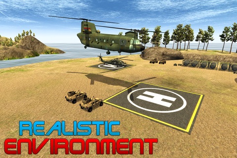 Army Helicopter Relief Cargo Simulator – 3D Commando Apache pilot simulation game screenshot 4