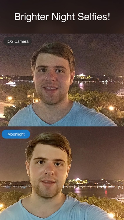 Moonlight - night time low light selfie camera for dark photos, shots and images