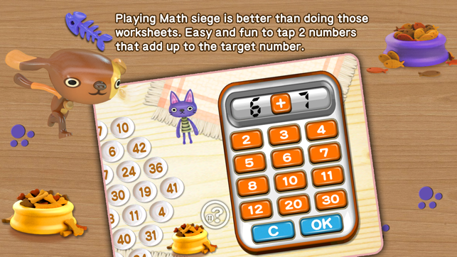 ‎App Store에서 제공하는 Cat & Dog - Math Siege Educational Game for kids