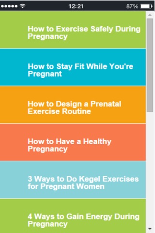 Pregnancy Exercises - Learn Easy Pregnancy Workouts You Can Do at Home screenshot 2