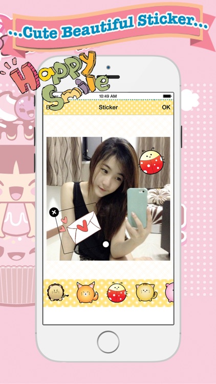 Cute Beautiful Sticker - photo editor, filters, effects, camera plus frames for your