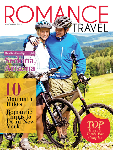Скриншот из Romance Travel Magazine, Romantic Getaway Destinations Guide