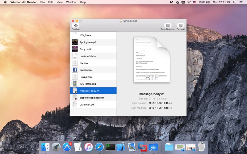 Winmail dat reader for mac os x