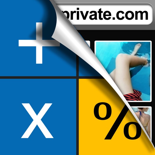 Private Browser and Photo (calculator%) Icon