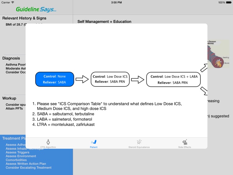 Asthma Guideline Says screenshot-4