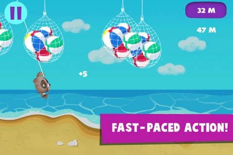 Dog Rope Jumper – Swing and Fly Adventure Over the Sea – Beach Racing Game screenshot 4