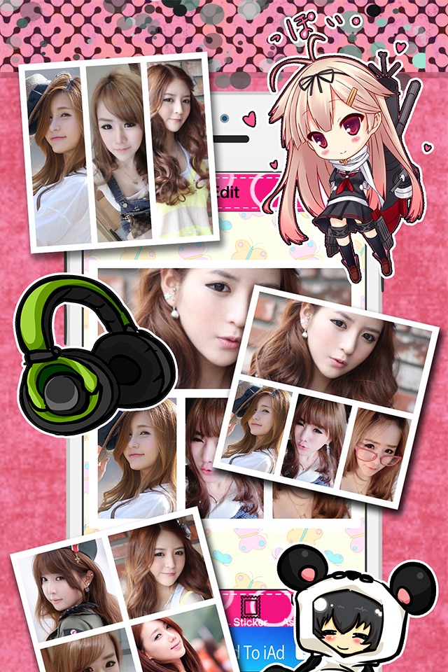 Cute Cartoon Sticker Frame 1 screenshot 3