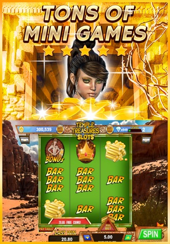 " Temple Treasures Slots " - Spin the Maya kings wheel to win the Golden casino screenshot 3