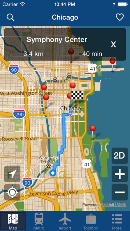 Chicago Offline Map - City Metro Airport screenshot-4