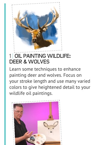 Oil Painting Wildlife: Deer & Wolves screenshot 2