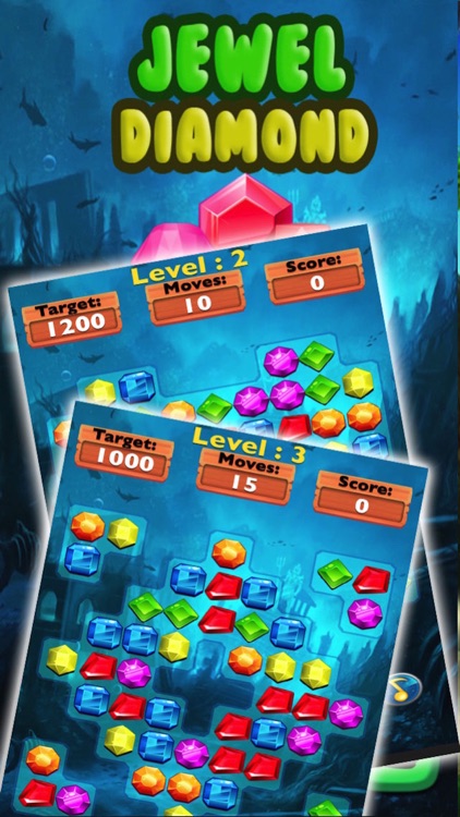 Jewel Diamonds-The Best Free Match 3 Game for kids and girls