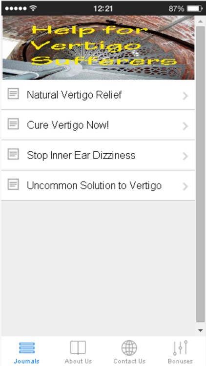 Natural Vertigo and Dizziness Relief