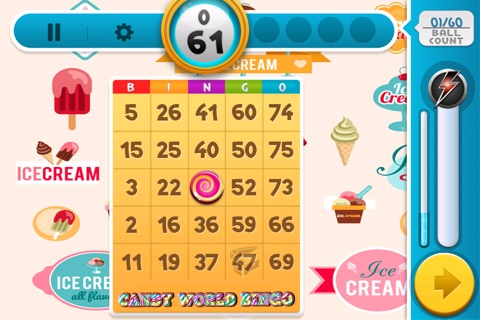 ` A Candy World  Bingo Parlor - Sweet And Tart Daubing With Power-Ups screenshot 4
