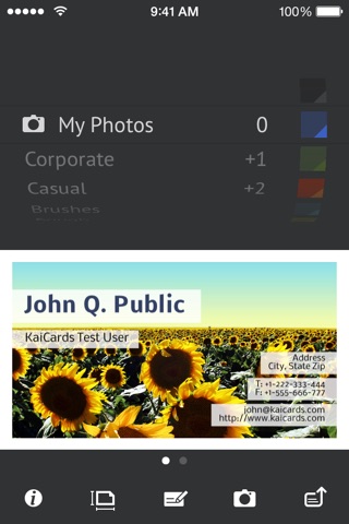 KaiCards Pro - business card maker screenshot 2