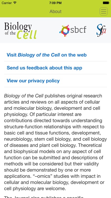 Biology of the Cell