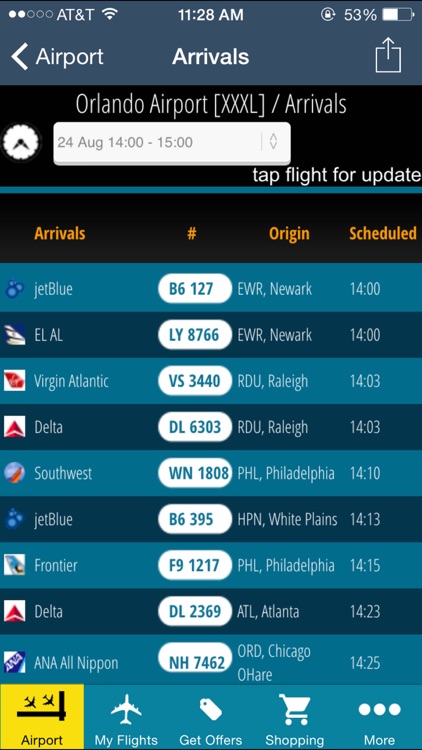 Orlando Airport (MCO) Flight Tracker Radar