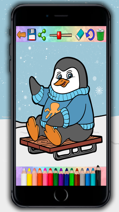 How to cancel & delete Paint magic penguins – coloring penguins and paint from iphone & ipad 2