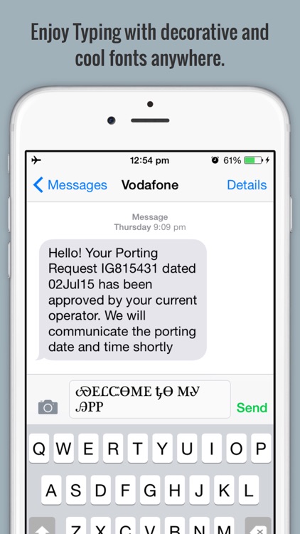 Fancy Font Keyboard - iOS8 Custom keyboard with cool fonts screenshot-3