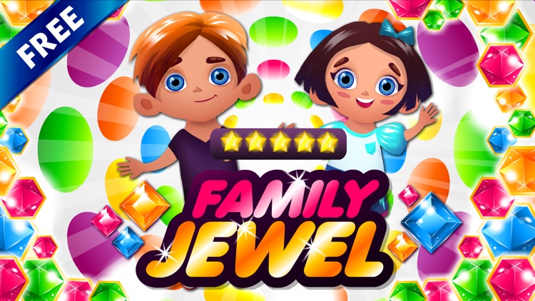 Family Jewel's - diamond match-3 game and kids digger mania hd free