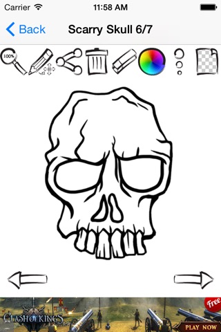 Learn To Draw Tattoo Skulls Edition screenshot 4