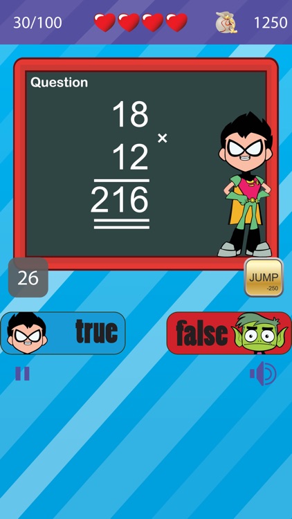 Mathematics Quizzes with Teen Titans Go! edition (Practice Problems & Tests)
