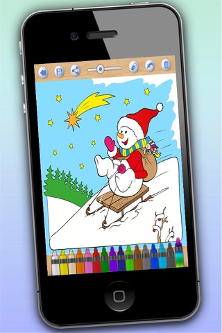 Christmas coloring book – coloring pages for children on the xmas holidays - Premium screenshot 2