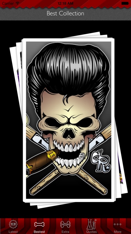 Skull Art Theme HD Wallpaper and Best Inspirational Quotes Backgrounds Creator