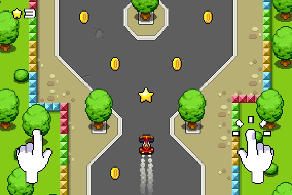 Pixel Car-Twists And Turns screenshot 2