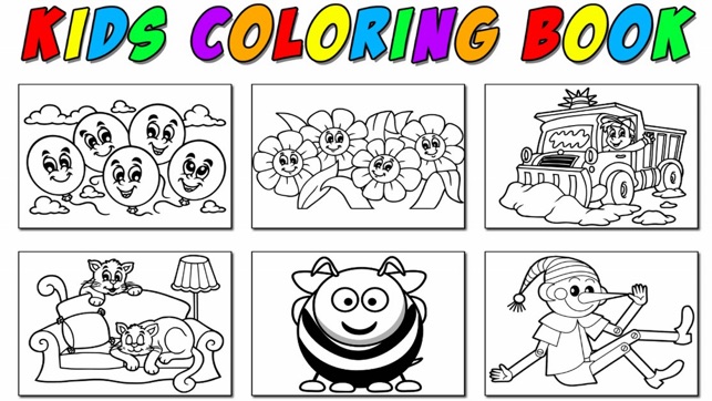 Kids Coloring Book - Learning Fun Educat