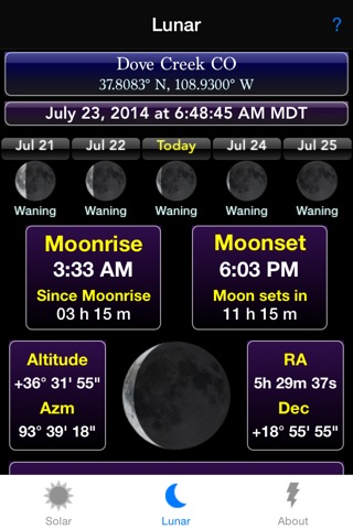 SolarCalc2 screenshot 2