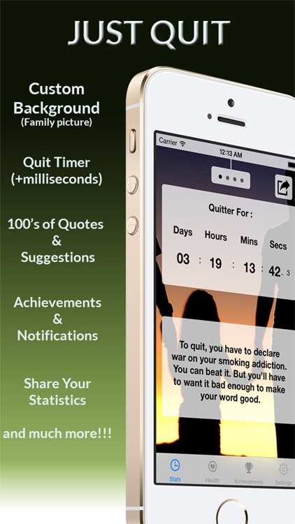 JustQuit - Quit Smoking App For A Healthy Smokefree Life