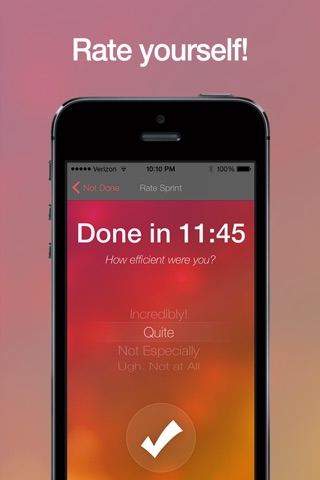 SPRINTS - Unique Task Timer / Work Alarm Clock for Better Productivity and Focus screenshot 4