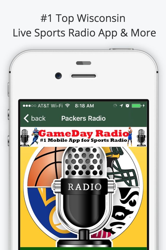 Green Bay GameDay Live Radio – Packers & Bucks Edition screenshot 2