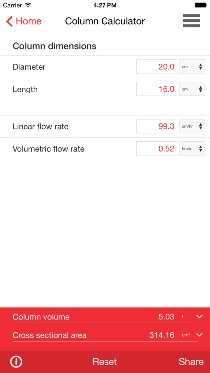 ChromaPro — Your multi-use tool for process related chromatography calculations screenshot-4