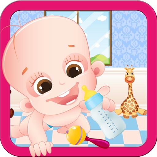Newborn Sister Care – Baby bath & cleaning game icon