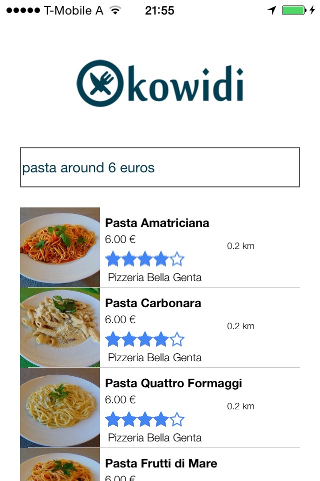 kowidi - Search engine for food delivery and takeaway screenshot 4