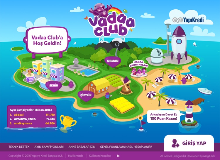 Vadaa Club Oyun Dünyası
