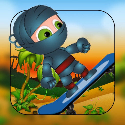 Amazing Skateboard Adventure With  Ninja Baby iOS App