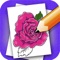 Drawing Lesson Flowers