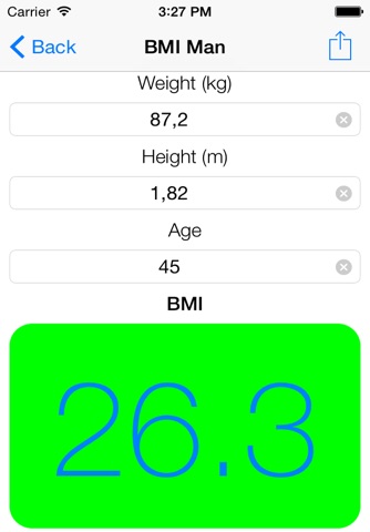 BMI screenshot 2